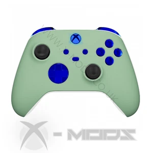 XBOX ONE SERIES CUSTOM CONTROLLER - MATCHA GREEN - BLUE KIT - Picture 1 of 7