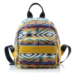 Sac à Dos Imprimé Ethnique avec Poche Avant Moutarde Femme Promotion - Imagen 1 de 4