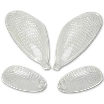 ONE KIT 4 GEMME VETRI FRECCE TRASPARENTI PIAGGIO NRG 50 MC2 MC3 '94/'05 BLINKER LEN