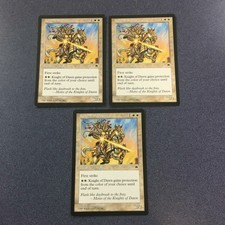 1997 MTG Magic the Gathering Tempest KNIGHT OF DAWN x3 NRMT/MT+ (MR14B)