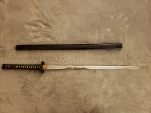 Straight Blade Katana - Battle Ready / With Case / T10 High Carbon Steel - Picture 1 of 6