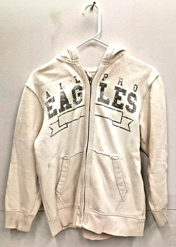 OFF WHITE Felpa con cappuccio All Pro Eagles Athletics' Department Large (10 12) Full Zip Off White