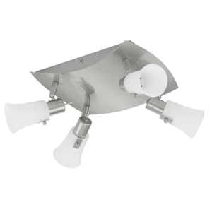 Lampadario da soffitto plafoniera 4 faretti 40 W Luci illuminazione Eglo Busto - Foto 1 di 11