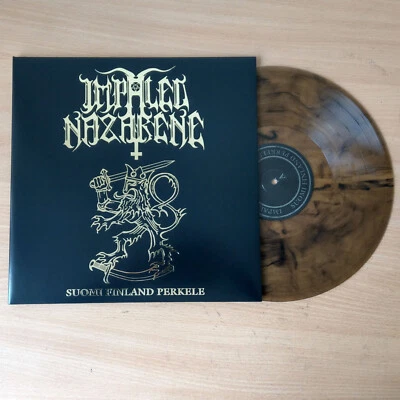 IMPALED NAZARENE ‎– Suomi Finland Perkele (Beer Marble Vinyl) Ltd. 300 - Image 1 of 4