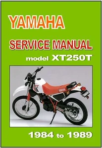 YAMAHA Workshop Manual XT250T XT250 1984 1985 1986 1987 1988 1989 Service Repair - Picture 1 of 4
