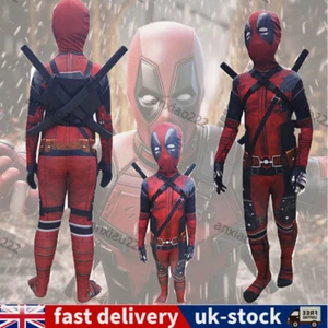 Deadpool Costume Cosplay Kids Bodysuit Boys Children's Day Fancy Dress Party&HOT - Picture 1 of 12