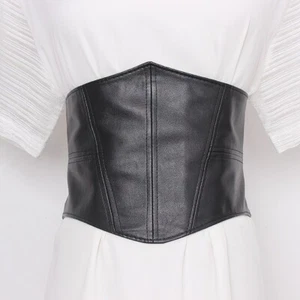 Corset Belt Women Waist Elastic Soft Cummerbunds Wide Big Waistband Female - Picture 1 of 10
