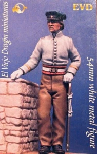 EL VIEJO DRAGON MINIATURAS C4F34 - OFFICER ARKANSAS VOLUNTEER 1861 - 54mm METAL - Picture 1 of 2