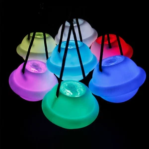 LED Multi-Colored Glow POI Thrown Balls Light Up For concerts,camping,dance OZ - Picture 1 of 12