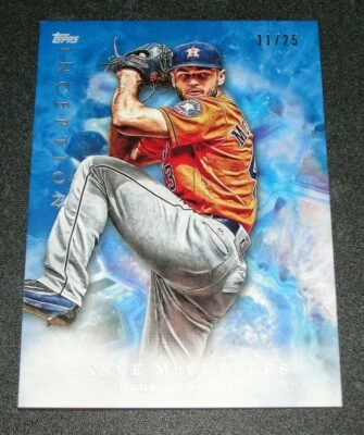 2017 Bowman Inception LANCE McCULLERS Jr #73 Blue Variant/25 Houston ASTROS - Image 1 of 2