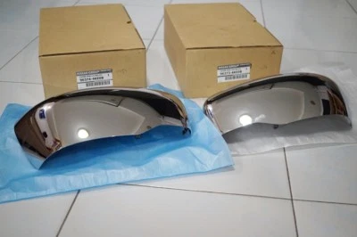 PAR DE CUBIERTAS DE ESPEJO RETROVISOR IZQUIERDO + DERECHO GENUINO CROMO NAVARA NP300 D23 2015-18   Foto 1 de 4