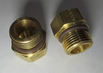 2-УПАКОВКИ PARKER 222P-8-MI27 ISO ПОРТ АДАПТЕРЫ M27x2.0 метрические до 1/2» гнездовая труба - Изображение 1 из 4