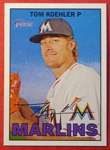 2016 Topps Heritage Tom Koehler #408 (Marlins) NM+ - Picture 1 of 1