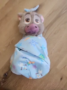 Disney Park Babies Disney Frozen Baby Sven Plush Stuffed Animal Blanket Pouch - Picture 1 of 1