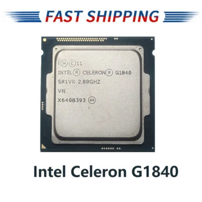 Intel Celeron G1840 CPU 2-Cores 2.80GHz 2MB LGA 1150 5.00GT/S CPU Processor 53W - Image 1 of 4