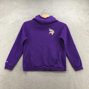 Mitchell & Ness Minnesota Vikings Hoodie Jacket Mens S Purple Embroidered Logo - Picture 1 of 23