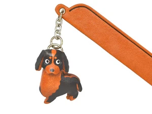 Bernese mountain dog Leather dog Charm Bookmarker *VANCA* Made in Japan #61706 - Picture 1 of 10