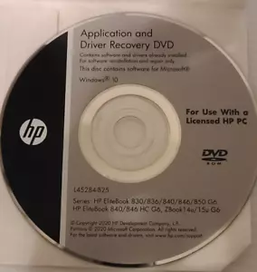 HP Application and Driver Recovery DVD - Picture 1 of 1