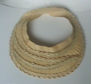 Natural Straw Women Visor SIze 58 (Large) Handmade in Guatemala New - Picture 1 of 5