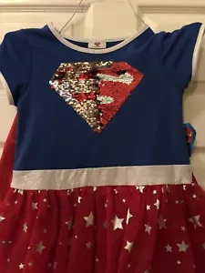 Super Girl Costume Halloween/Cosplay10/12 Girls  - Picture 1 of 8