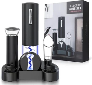 Elektrischer Automatik Korkenzieher Weinflaschenöffner Ausgießer Geschenkidee - Bild 1 von 8
