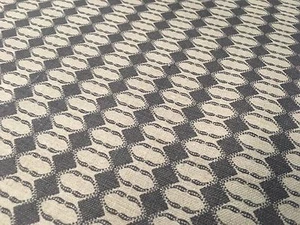 Groundworks geometrischer Leinendruck Stoff - Diamant/Metall 1,80 Yard GWF-3507-11 - Bild 1 von 4