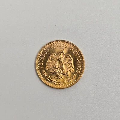 Moneda de 2 pesos mexicanos de oro 1945, sin circular Foto 1 de 3