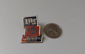 NFL Super Bowl XXII Lineman Of The Year LITE BEER Used Pin Football OOP - Picture 1 of 4