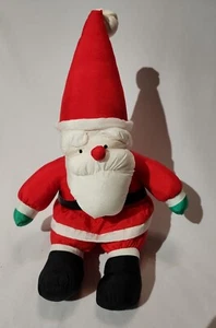Vintage 1989 Fiesta Concession Christmas Santa Claus Nylon 13" Stuffed Plush Toy - Picture 1 of 7