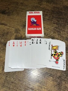 Casino Playing Cards Harold's Casino Reno, Nevada Used Deck 52 cards + 2 Jokers - Picture 1 of 2
