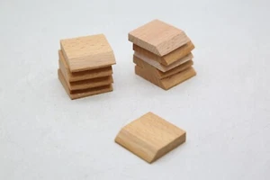 Lotto Di 10 Prese IN Legno per Soldati di Piombo - 3,3cm X 8mm - Nuovo - Foto 1 di 3