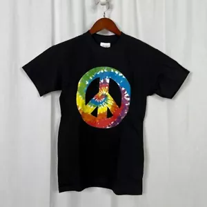 NEW Tie Dye Peace Sign T-Shirt Youth L (14-16) - Picture 1 of 2
