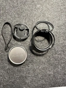 Fujifilm OEM lens cap, aftermarket lens hood, UV filter - Picture 1 of 2
