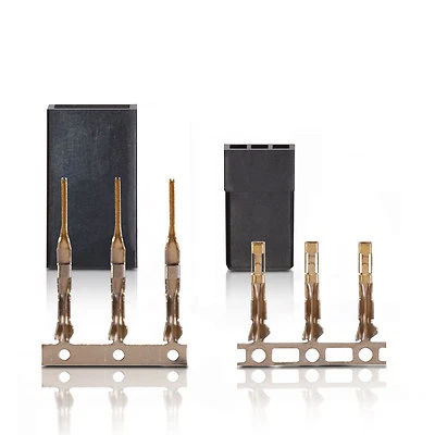 JR Graupner Uni Stecker Buchse Servostecker Servobuchse Goldkontakte 1 Paar part - Bild 1 von 3