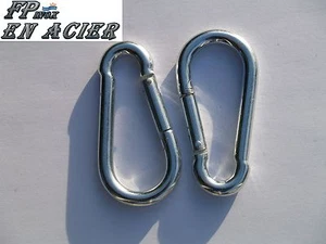 Mousqueton Acier 10 x 99mm ( Lot de 2 ) Ref A068100X2 - Bild 1 von 1