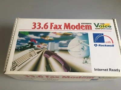 33.6K Internal 8-bit ISA Fax Voice Modem COM Select Full Duplex Rockwell Chipset - Image 1 of 4