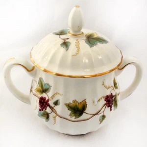 ROYAL WORCESTER BACCHANAL Covered Sugar Bowl 5" NEW NEVER USED made in England - Picture 1 of 3