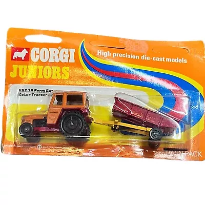 Corgi Juniors Twin Pack Zetor Tractor and Tipper Trailer NIP RARE - Image 1 of 4