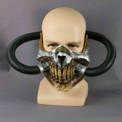 Cosplay Mad Max Mask Immortal Joe Half Face Gas Mask Adult Halloween PVC Mask - Image 1 of 4