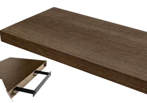 MENSOLA DA PARETE MODERNA LEGNO MURO REGGIMENSOLA A SCOMPARSA NOCE 60*25*4 cm - Foto 1 di 18