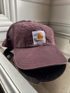 Carhartt Women’s Trucker Hat. Wine/Maroon Color BNWT One Size Fits All - Picture 1 of 8