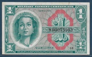 United States MPC Series 611 $1 Replacement STAR Note, P M54r, VF+ - Picture 1 of 2