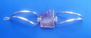 Vintage Sterlingsilber Amethyst Handwerkerarmband - Bild 1 von 7