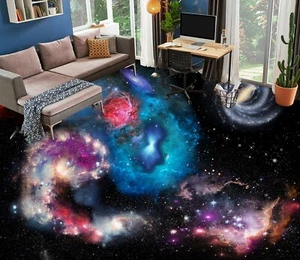 3D Blue Star SKE1345 Floor Wall Paper Wall Print Decal Wall Deco Bea - Picture 1 of 5