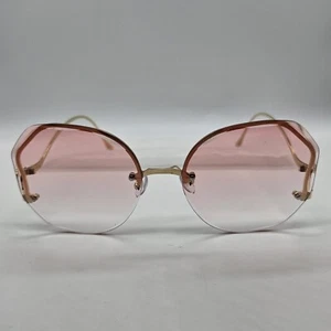 Sunbrella Retro 70's Reading Glasses Large Rimless Pink - FRAMES ONLY! - Picture 1 of 6