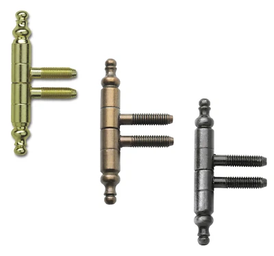10x Stil Einbohrband 9 mm Fensterband Möbelband Scharnier zum Einbohren Zierkopf - Bild 1 von 4