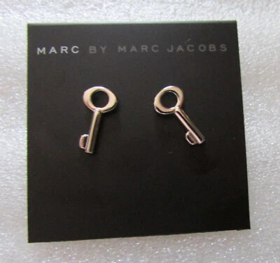 Pendientes Marc Jacobs Post Llaves Perdidas Argento Tono Plata Nuevos $38 Foto 1 de 4