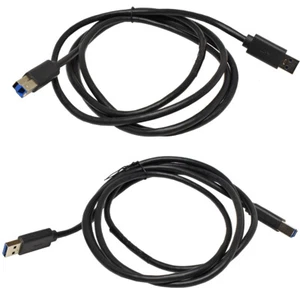 Datenkabel USB 3.0 1m Stecker A zu B schwarz - Bild 1 von 3