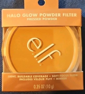 e.l.f. Halo Glow Puder Filter Foundation Bräune Warm 0,35 Oz. Unschärfe Langanhaltend - Bild 1 von 3