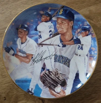 Ken Griffey Jr Gartlan Signed By Artist 10.25" Plate "Seattle Thunder" 871/1000 - Image 1 of 2